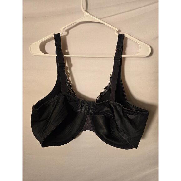 Playtex Womens Black White Underwire Bra Plus 42DD Full Supoort - Picture 2 of 2